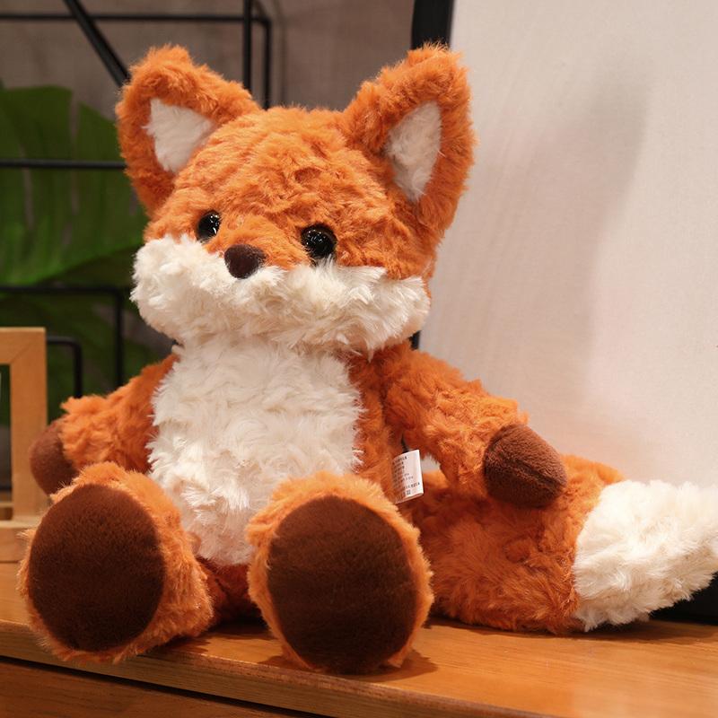 35 50CM Peluche a Forma di Volpe Cartone Animato Carino Cuscino Bambola Adorabile Per Bambini Regalo di Natale Animale di Peluche Creativo di Alta Qualità