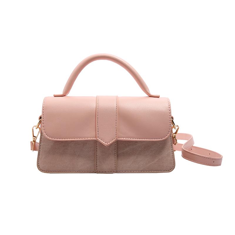 Damen 2024 Mode Kleine Quadratische Handtasche - Retro & Vielseitig, Einfarbige Schulter- oder Umhängetasche