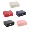 PU Leather Jewelry Box Watch Display Holder Necklace Container