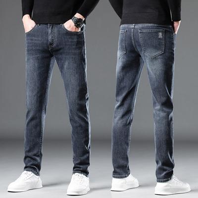 Neue herbst und winter mode jeans gerade Schlank flut marke hundert elastische männer casual männer hosen