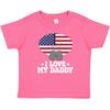 Inktastic I Love My Daddy Military Son Daughter Baby T-Shirt Dad Soldier Veteran