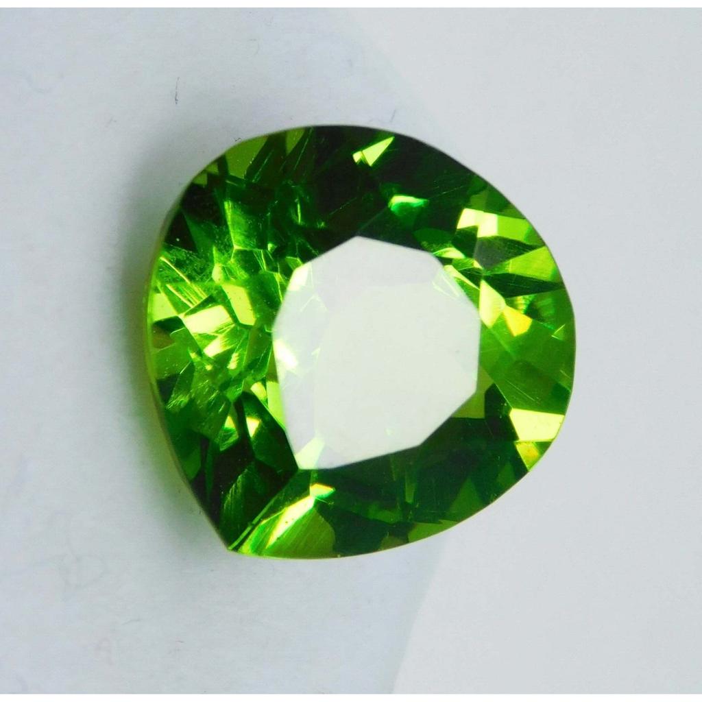 10.90 CT Natural Green PERIDOT Pear Cut Loose Gemstone Best Ring Size