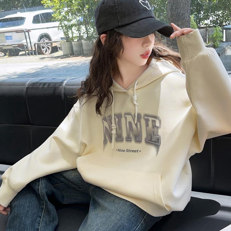 Dívčí jarní/podzimní mikina s kapucí - 2025 Korejský styl fleece pro dívky