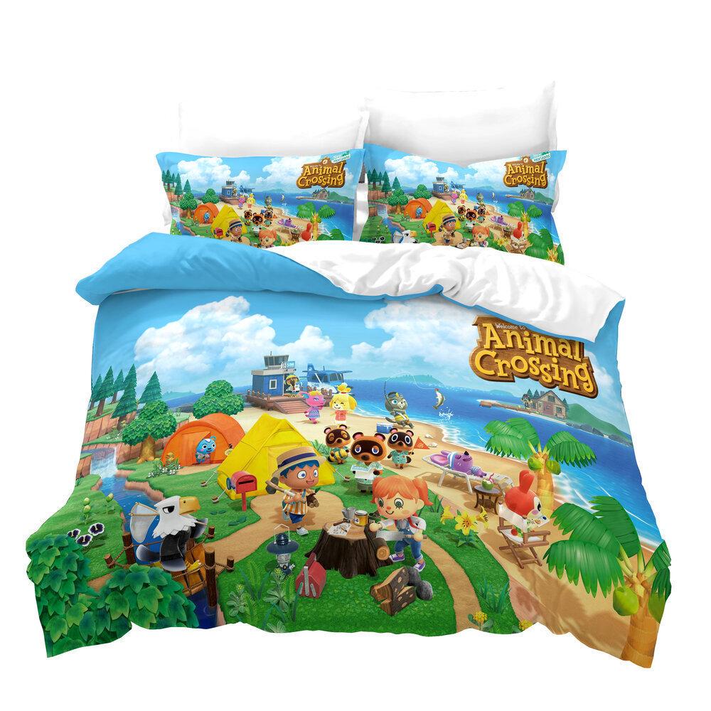 Movie Game Three-Piece Quilt Cover Printing 3D Digital Thickening Kit