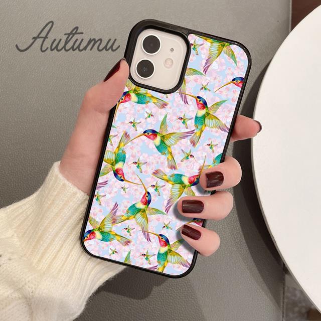 Hummingbird Phone Case for iPhone 11 12 13 14 Pro Max Mini X XR XS SE 2020 6S 7 8 Plus Samsung Galaxy S21 S22 Cover Shell Coque