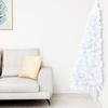 VidaXL Artificial Half Christmas Tree with Stand White 240 Cm PVC