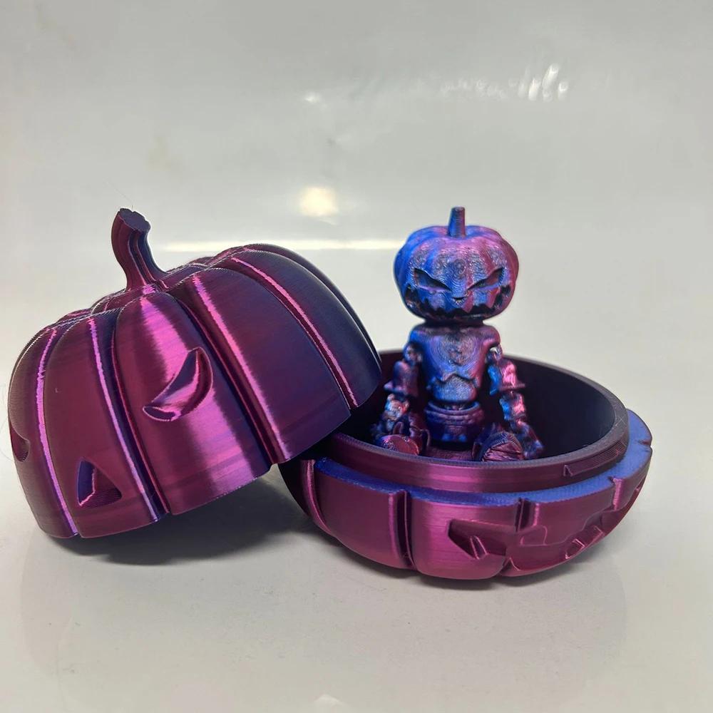 

Новый подарочный набор в виде 3D-печатного тыквенного человека, праздничные поделки на Хэллоуин, подарочный орнамент, креативный подарок на вечеринку, коллекционная статуэтка для домашнего декора