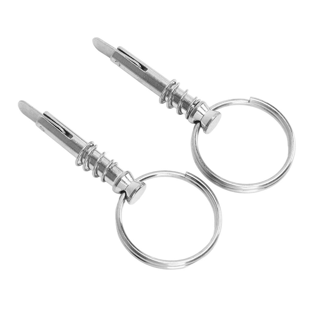 2 Pcs Quick Release Pin Stainless Steel Marine Hardware Boat Bimini Top Pin for Shipbuilding