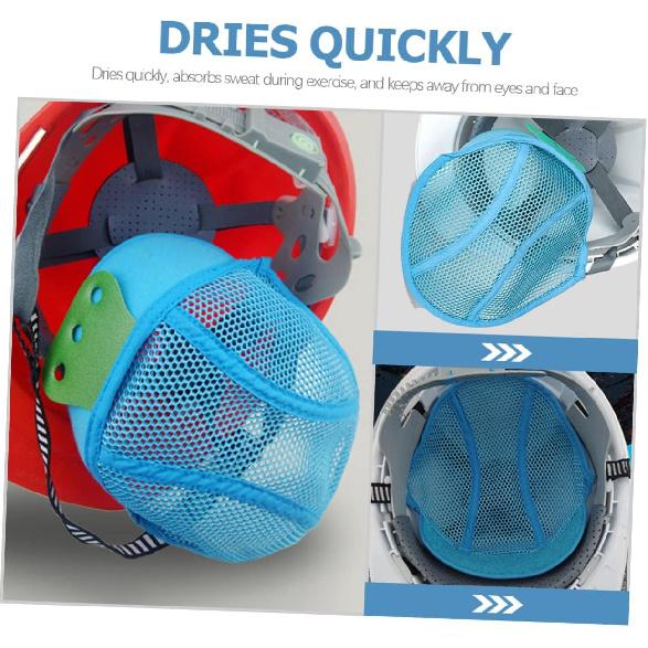 2Pcs Washable Helmet Liner Pads Breathable Hard Hat Insert Liners for Cooling and Sweat Absorption Safety Head Protection Accessories