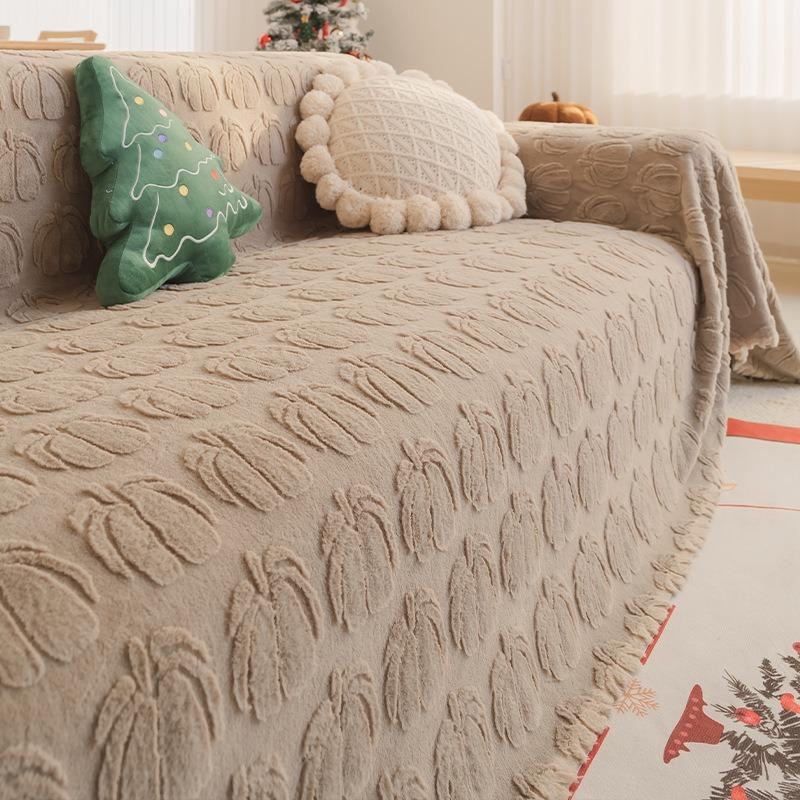 1Pc Settee Slipcover Gentle Fabric Updated Frosty Padded Soft pile Couch Towelhome Textile Cover towel Products
