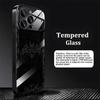 Gothic Bat & Ornate Pattern Mobile Phones Glass Phone Case for Iphone 17 Pro Max Cover for iPhone 17 16 15 14 13 12 Pm Pro Plus