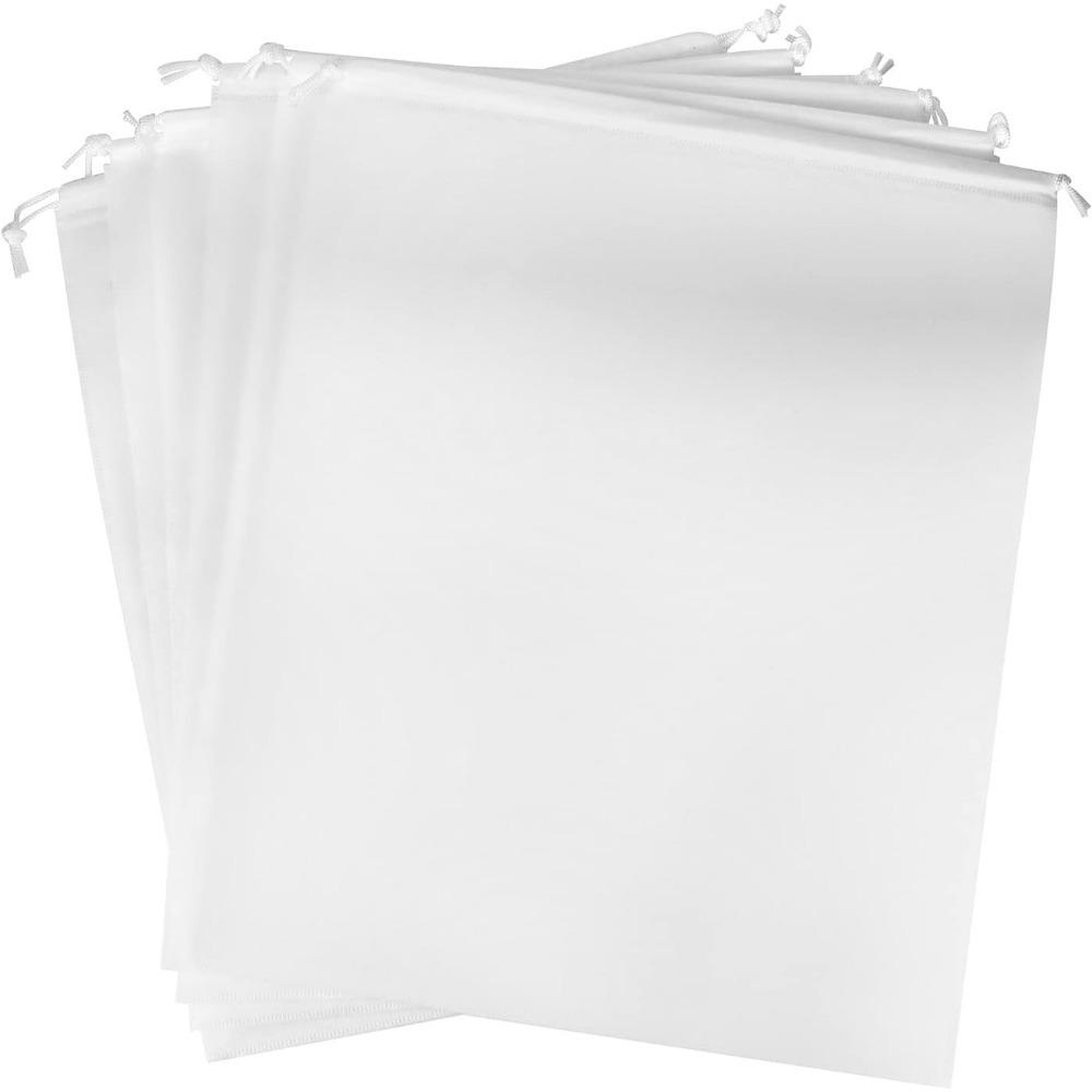 Pokrowce przeciwkurzowe ze sznurkiem, 6 szt. Oddychająca włóknina Duży materiałowy woreczek do przechowywania Worek ze sznurkiem na torebki, portmonetki, buty