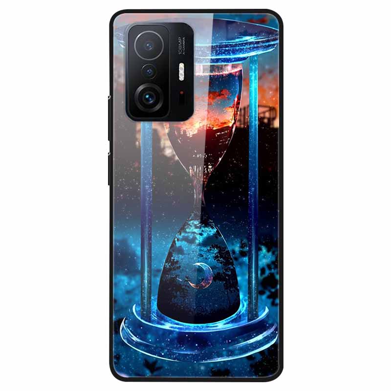 Tempered Glass Case For Xiaomi 11T Cover 6.67 Cool Bumper Hard glass Case For Xiaomi 11T Pro Case Mi 11T Pro Mi11T Capa Shells