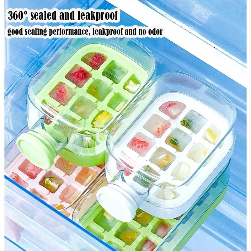 Non-Touch Ice Cube Mold Food Straw Cup Kettle Grade Ice Cube Trays for Drinks Easy Demould Ice Maker Outdoor Fitness Drink