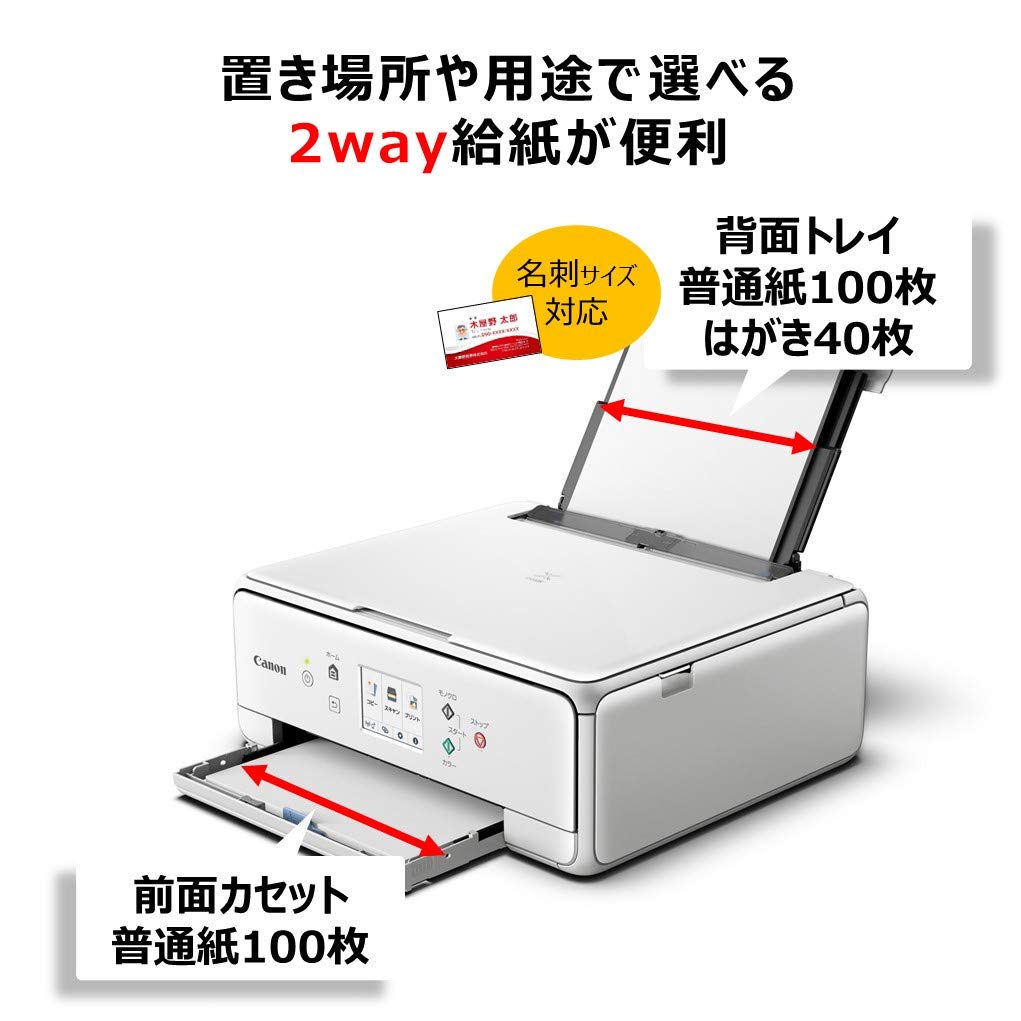 Canon Printer A4 Inkjet Multifunction Machine PIXUS TS6330 White 2019 Model 5 Independent Compatible Ink Series Colors, Type, BCI-380/381