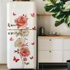 Peony Butterfly Wall Sticker Fridge Decal Waterproof Self Adhesive Living Room Hallway Bedroom Decor