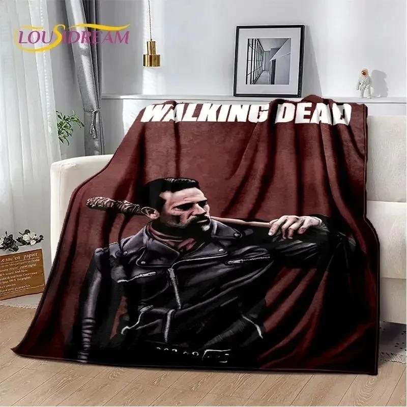 The Walking Dead Horror Soft Plush Blanket,Flannel Blanket Throw Blanket for Living Room Bedroom Bed Sofa Picnic Cover 013