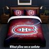 Montreal Canadiens Design Bed Bedding Set 1 Duvet Cover + 2 Pillowcases Soft Breathable Household Bed Linens