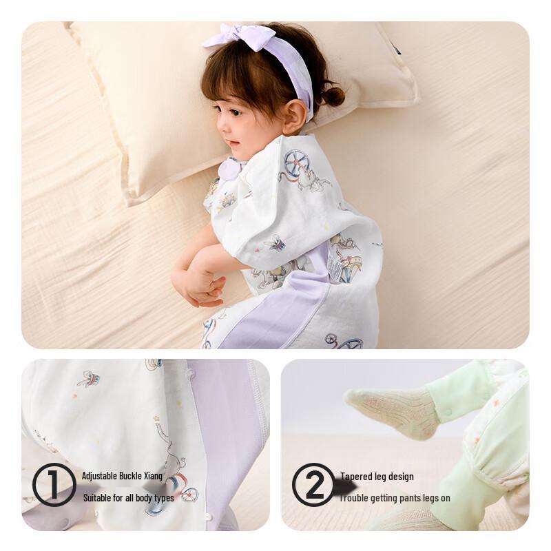 Balabala Baby Kids Soft Printed Sleeping Bag Pajamas