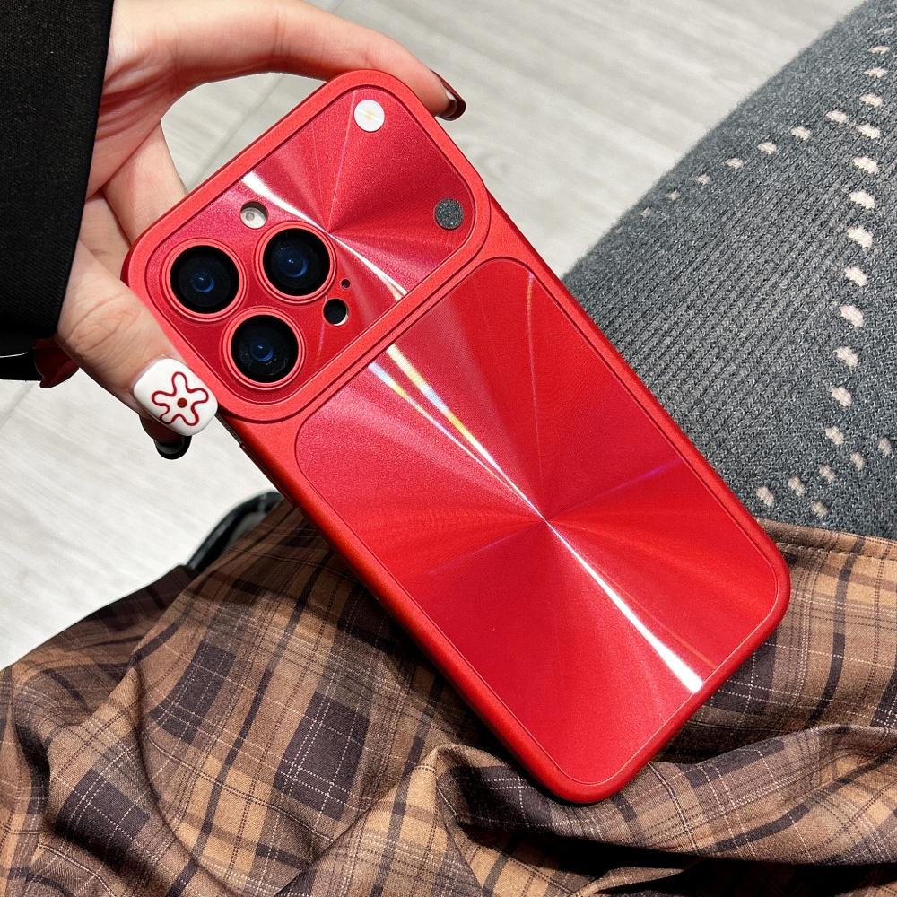 Luxury Laser Gradient Aurora Plating Case For iPhone 13 14 15 16 17 Pro Max Gloss CD Pattern Camera Protection Shockproof Cover