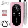 Electric 45000RPM Nail Drill Machine, Rechargeable Portable Nail File Electric DIY Nail Drill Kit with Smart LCD Screen