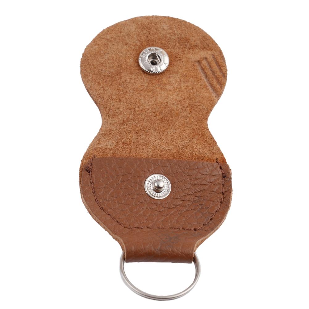 Guitar Picks Holder Bag PU Leather With Key Chain PU Leather New Useful