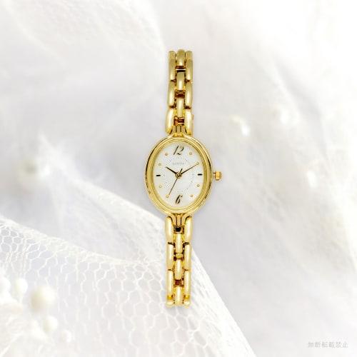 Fieldwork Women's Watch, 3 ATM Water Resistant, Shell Dial, Metal Band, WP Cielda Gold, JN034-2