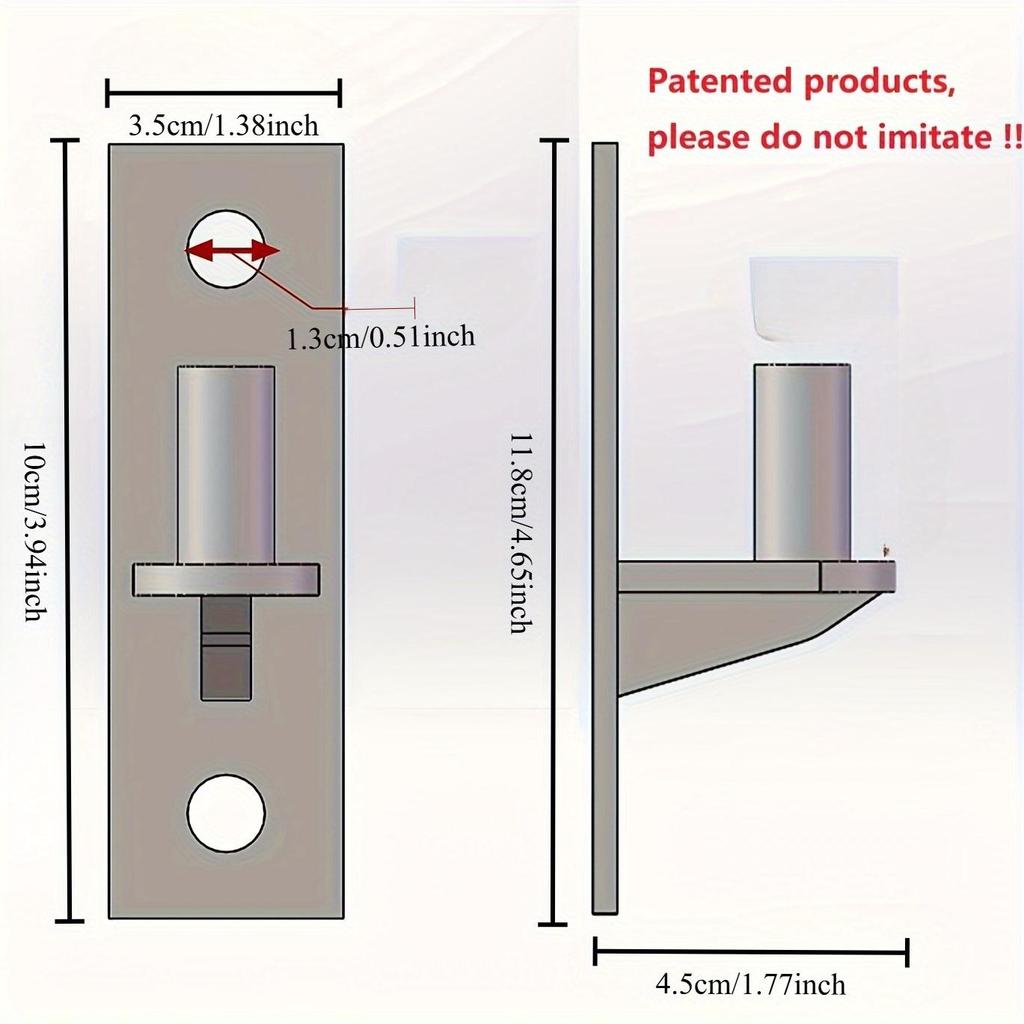 2pcs Heavy-Duty 304 Stainless Steel Door Hinges - Wall Mounted, Polished Finish for Farm Gates & Wooden Fences, Supports Up To 620lbs
