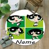 Customizable The Powerpuff Girls11 Round Non-Slip Carpet - Ideal for Garden, Picnic, Office, Perfect for Decoration, Suitable For All Seasons