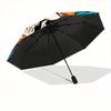 1pc Mushroom Skull Automatic Open/close Umbrella, 8-Rib sturdy structure, Portable Travel Umbrella, Parties, Everyday Use, 11157