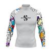 Mens Long Sleeve UV Protection Rash Guard Surfing Diving Swimming Fishing Outdoor Water Sports