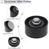 Drive Belt Idler Pulley for Infiniti Q50 2015-2020 Serpentine Tensioner Pulley Idler No.119254JM0A Plastic Black 1 Pcs