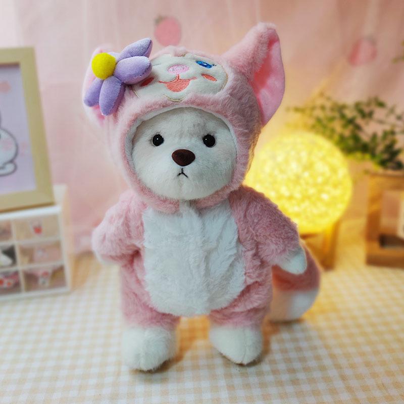Jucărie de pluș Lina Bear de 30 cm cu pijama de travestit