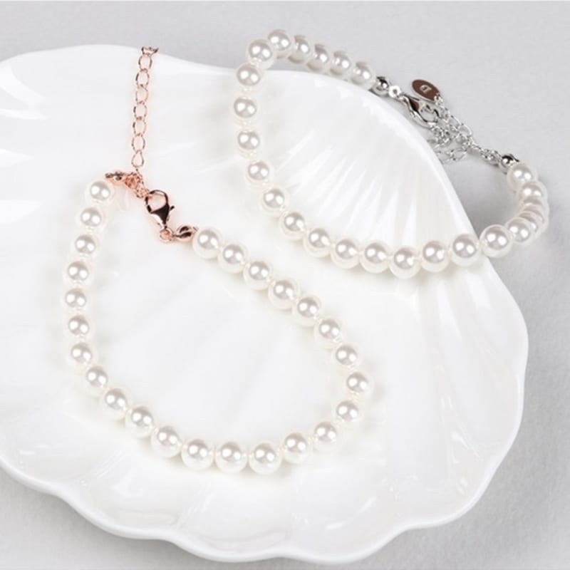 Dana Burton [925 Silver] Charlotte Glass Pearl Bracelet_6mm Pearl