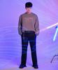 INDIGO MIDNIGHT Side String Slacks Black
