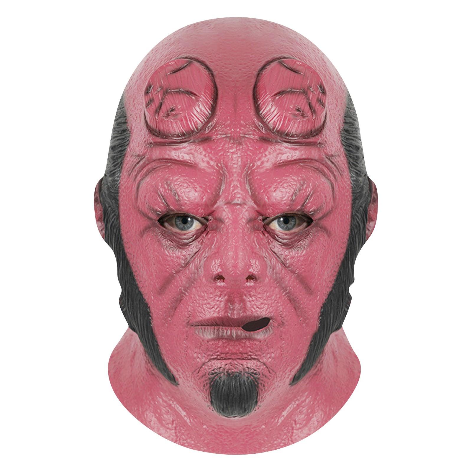 

Латексная маска на Хэллоуин, повязка на голову Хеллбоя, зеленая рыба, повязка на голову, бар, танцы, ролевая игра One Size красный