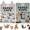 50 Sheets Creative Origami Paper  Animal Folding Set Cats&Dogs Fun Handmade Art Craft Folding Paper 3D Desk Decor Toy Gift