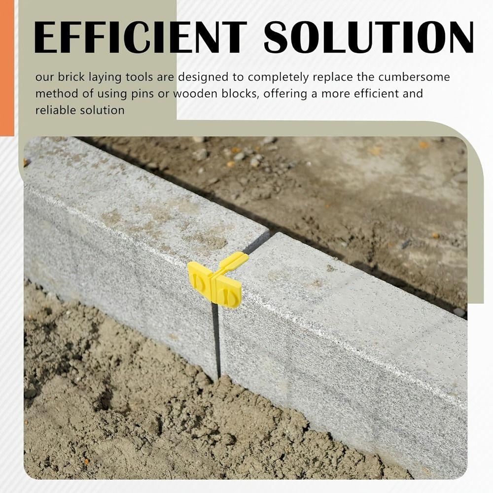 Yellow Brick Line Anchor Reusable Masonry Tool Line Angle Bracket Construction