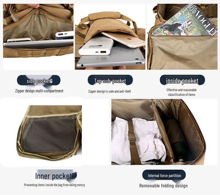 Diwu Zongdui Outdoor Backpack Handbag for Mountaineering, Travel, and Single Shoulder Use