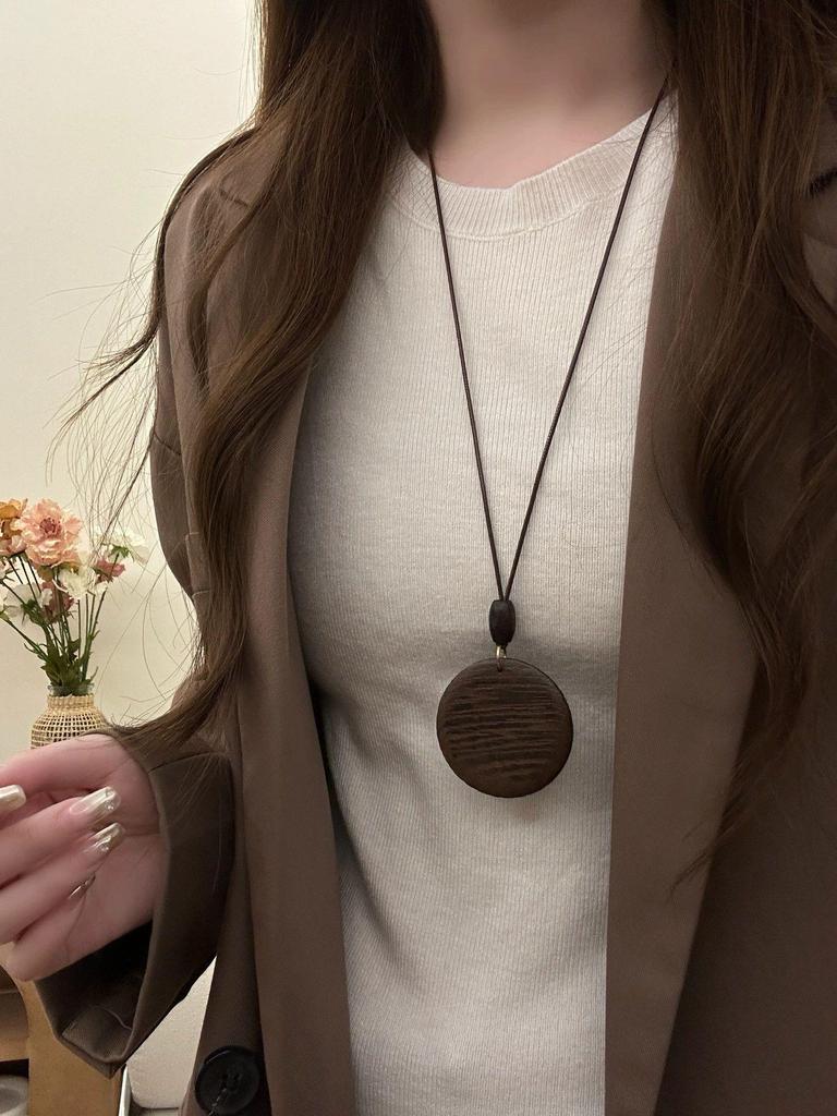 Mori Acorn-Style Ethnic Necklace: Handmade Woven Cotton & Linen Unisex Apparel Accessory