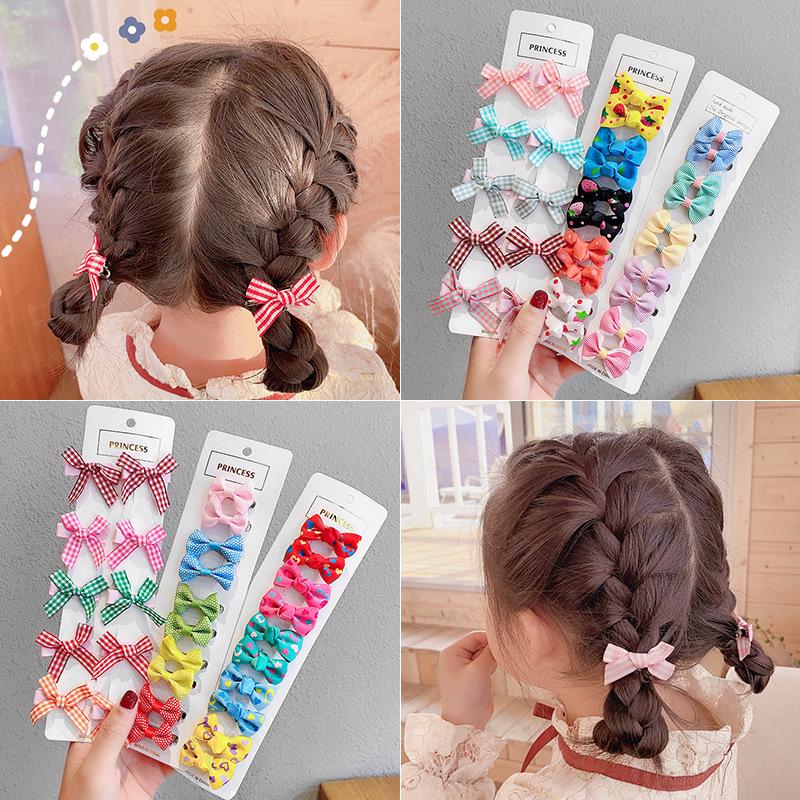 Adorable Korean Baby Bow Hair Clips for Girls - Cute Princess Hair Accessories
