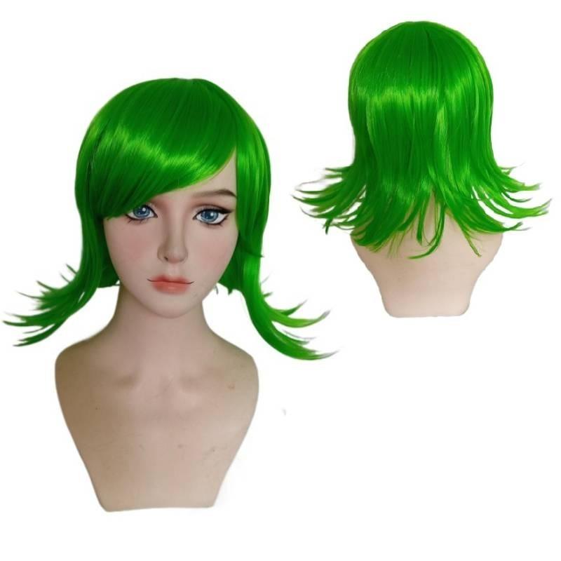 Superior Quality Inside Out Disgust Character Cosplay Wig Long Curly Synthetic Hair