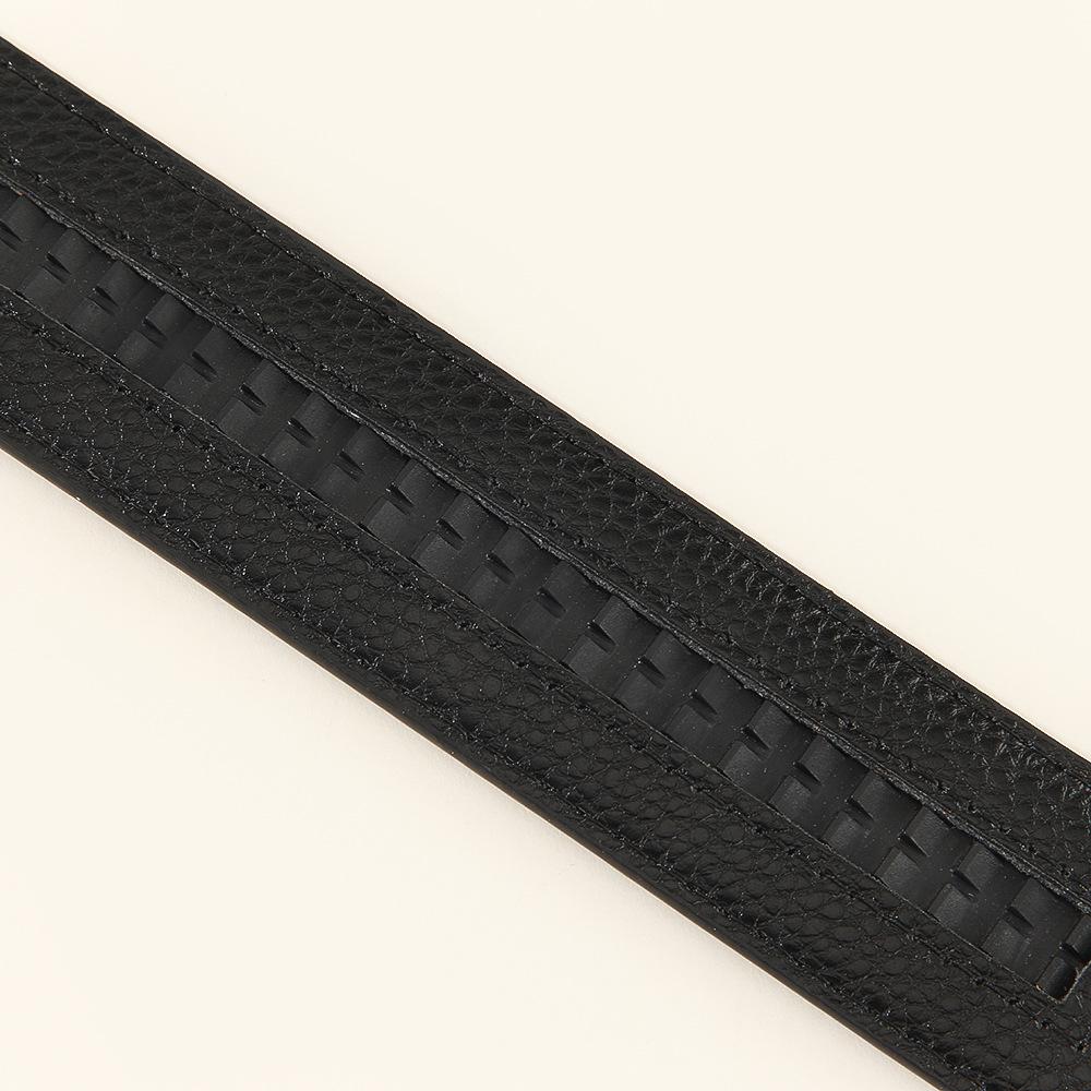 Men's Crocodile Pattern Faux Leather Belt with Alloy Auto Buckle - Retro Western Style