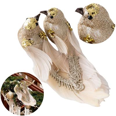 Foam Fake Bird Artificial Bird Christmas Tree Decoration Bird Christmas Tree Decoration