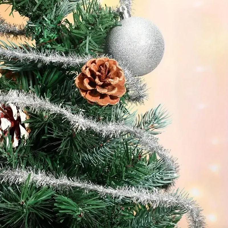 1Roll DIY Polyester Hanging Wreath Xmas Tree Decor Rainbow Color Ribbon Christmas Party Supplies Home Decor Wedding Decoration