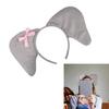 Animal Fancy Costume Kit Accessories Elephant Costume Set with Elephant Ears Headband Tail 2Pcs for Halloween Cosplay