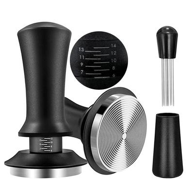 Kaffee Tamper Feder Espresso Tamper 51mm 53mm 58mm Kaffee Tamper und Kaffeerührer Edelstahl Tamper Kaffeezubehör