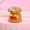 Bag Ornaments Good Luck Resin Cake Decoration Traditional Attract Wealth Artware Fortune Figurine Office Table Car Gifts