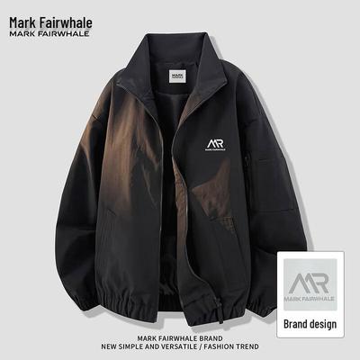 Men's Classic Color-Block Stand Collar Jacket