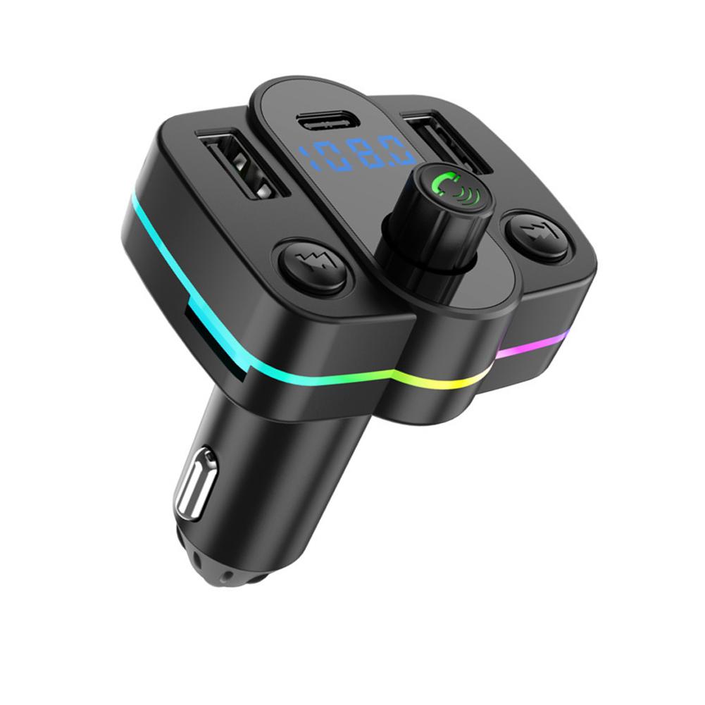 Car Charger Fast Charging Bluetooth Mp3 Player Hands-free PD/QC3.0 M42/ M39/ M45 Button Style With Ambient Light